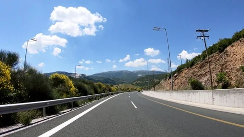 Driving on the Highway, Front View Видео 90315990