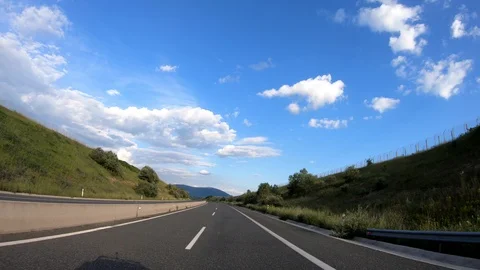 Driving on the Highway, Front View Видео 90349281