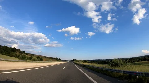 Driving on the Highway, Front View Видео 90349371
