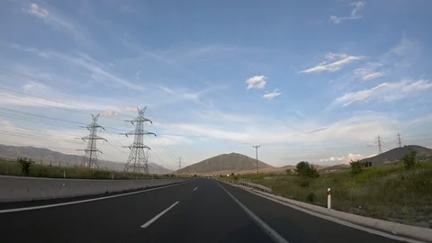 Driving on the Highway, Front View Видео 90350177