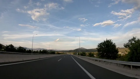Driving on the Highway, Front View Видео 90350271