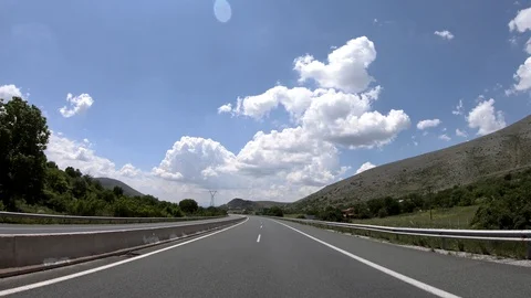 Driving on the Highway, Front View Vidéo 90371966