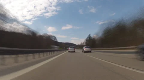 Driving on highway in Germany Stock Footage 22677501
