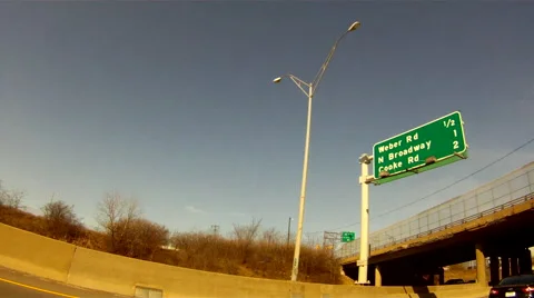 Driving On The Highway with GoPro Video stock 53429853