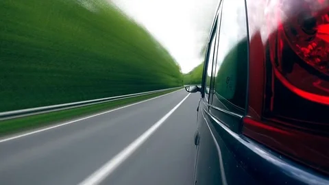 Driving on the highway in the mountains. Stock Footage 74026764