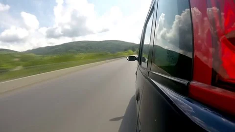 Driving on the highway in the mountains. Stock Footage 80206995