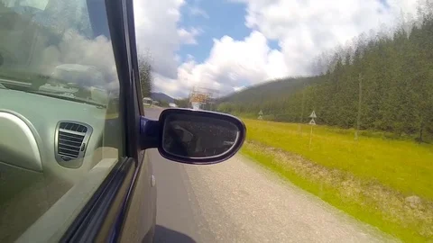 Driving on the highway in the mountains. Stock Footage 80207684
