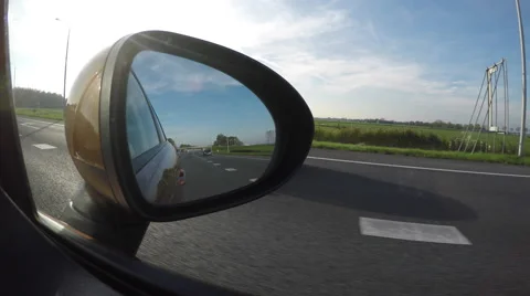 Driving on the highway in the Netherlands.  Stock Footage 57663142