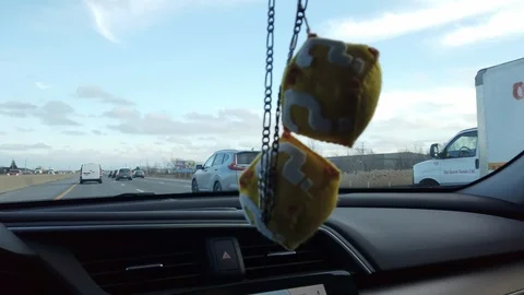 Driving on highway with Ornaments in View Stock Footage 102751781