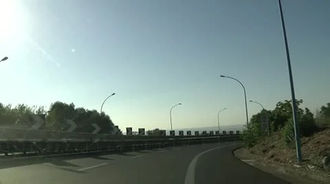 Driving on highway. POV. Video stock 11496152