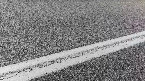 Driving on the highway road. Slow-motion video Video stock 105074656
