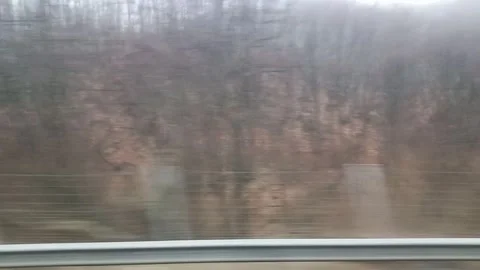 Driving on a Highway. Side View Stock Footage 274356589