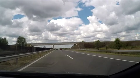 Driving a highway in the sunshine Stock Footage 172063708