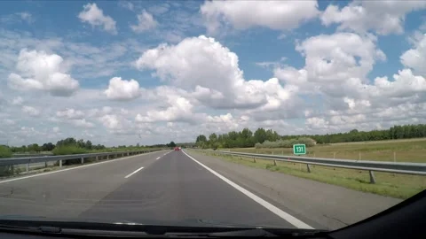 Driving a highway in the sunshine Stock Footage 172067543