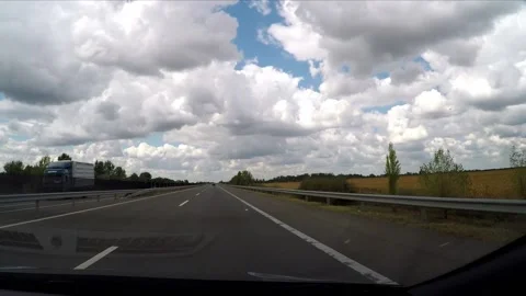 Driving a highway in the sunshine Stock Footage 172068158
