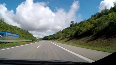 Driving a highway in the sunshine Stock Footage 172069929