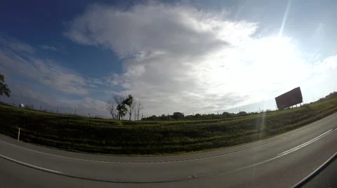 Driving On Highway Time-lapse Stock Footage 58966568