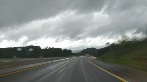 Driving in highway under construction Time lapse Video stock 521930