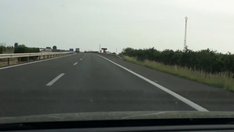 Driving On Highway To Valencia Stock Footage 97362843