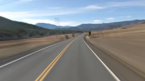 Driving Into the Hills time lapse fast- West in Siskiyou Mtns Stock Footage 10754700