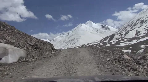 Driving himalayan mountain road. Stock Footage 58352717