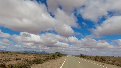 Driving Hyperlapse - Outback Hwy - Flinders Ranges Stock Footage 330702686