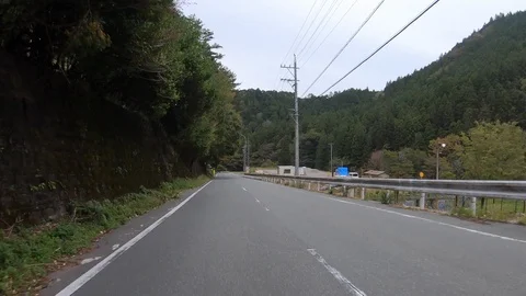Driving Hyperlapse Rural Road Stock Footage 97504243