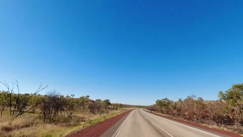 Driving Hyperlapse - Stuart Hwy NT 02 Stock Footage 332106603