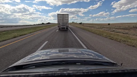 Driving I 40 Old 66 from Santa Rosa to Albuquerque NM Stock Footage 255254250