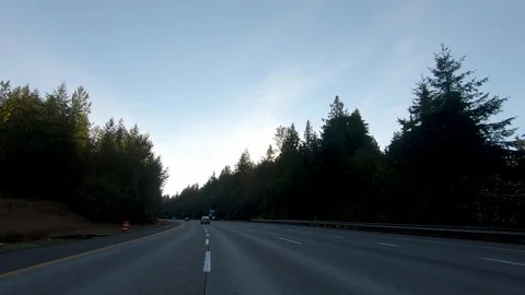 Driving on I90 east through Central Washington on a fall day Stock-Footage 95922237