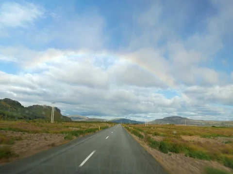 Driving in iceland Stock Footage 83335034
