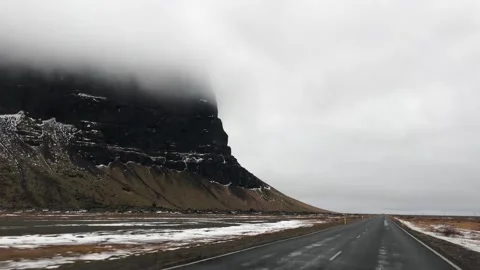 Driving in Iceland Stock Footage