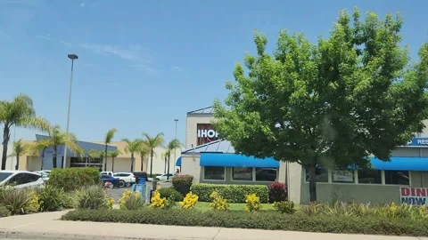 Driving IHOP Restaurant Los Angeles Cali, Stock Video