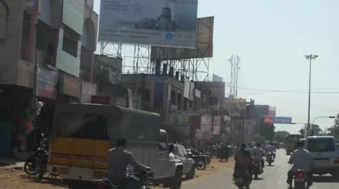 Driving In India Stock Footage 10800663