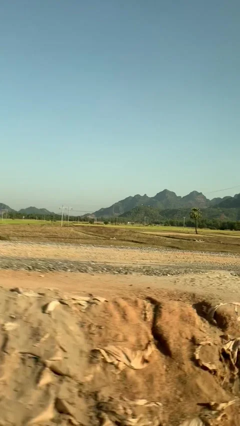 Driving in Inle Lake Vídeo Stock 343754979