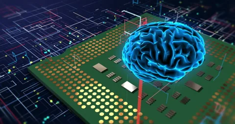 Driving Innovation: AI-Infused Computer Chips and Technological Advancements Stock Footage 238769447