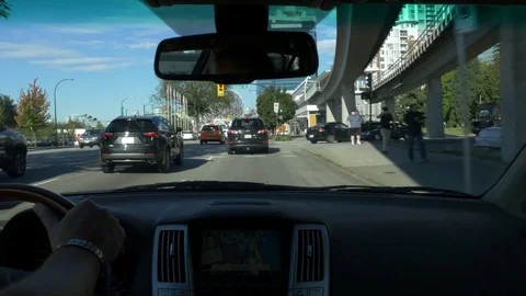 Driving, inside car (variant 3) 스톡 동영상 74258035