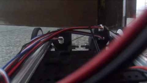 Driving Inside with Robotic Car Stock Footage 78189152