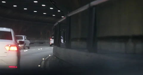 Driving inside underground tunnel in 4K 動画素材 118976531