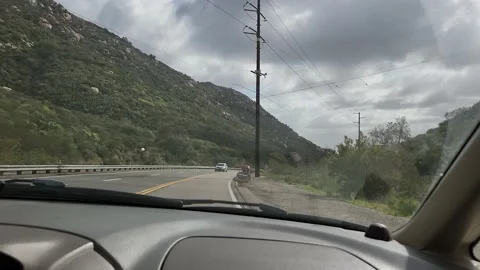 Driving Interstate Mountains California Vídeos de archivo 234935775