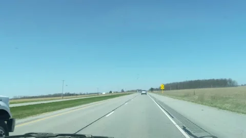 Driving on Interstate - Uhaul Stock Footage 181272274