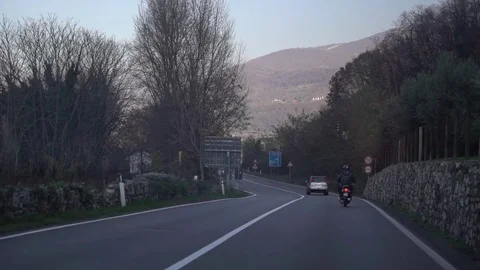Driving italy scooter europe Stock Footage 77050153