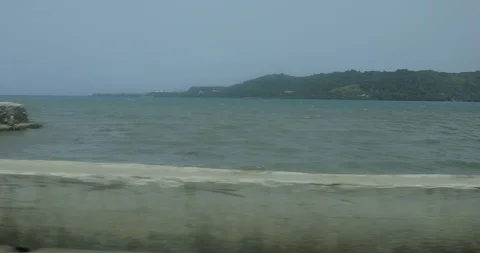 Driving In Jamaica  Stock Footage 92585089