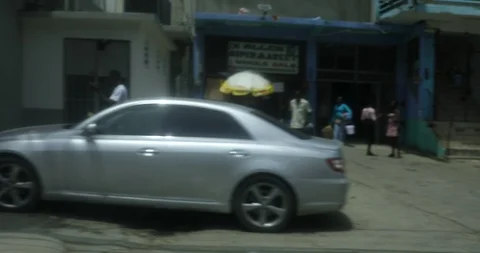 Driving in Jamaica Stock Footage 92590556