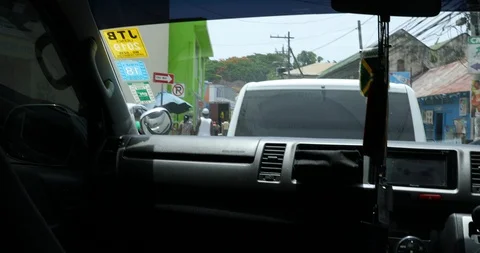 Driving in Jamaica Stock Footage 92592160