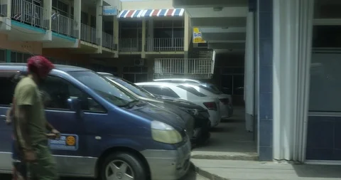 Driving in Jamaica Stock Footage 92592649