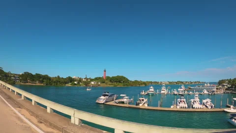 Driving Jupiter Inlet 스톡 동영상 219581236