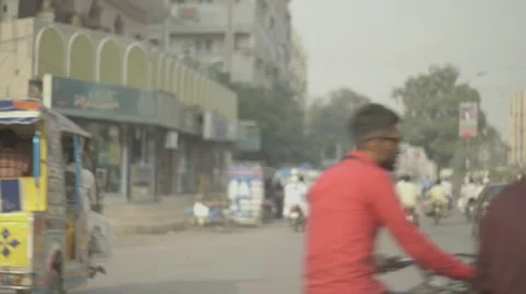 Driving karachi 1 Stock Footage 46793164