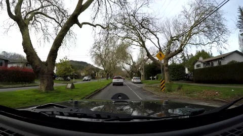 Driving up to Kenmore road intersection on Shelbourne Stock Footage 178267160