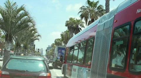 Driving LA Streets 2 Stock Footage 740243